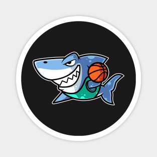 Shark Basketball Game Day Funny Team Sports B-ball product Magnet